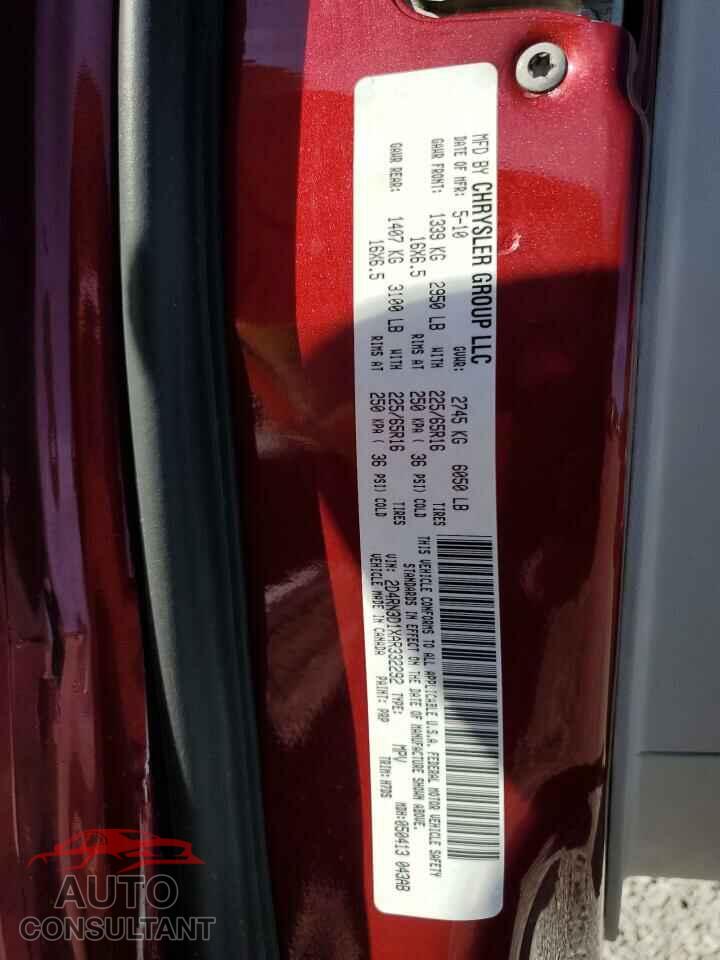 DODGE CARAVAN 2010 - 2D4RN3D1XAR332292