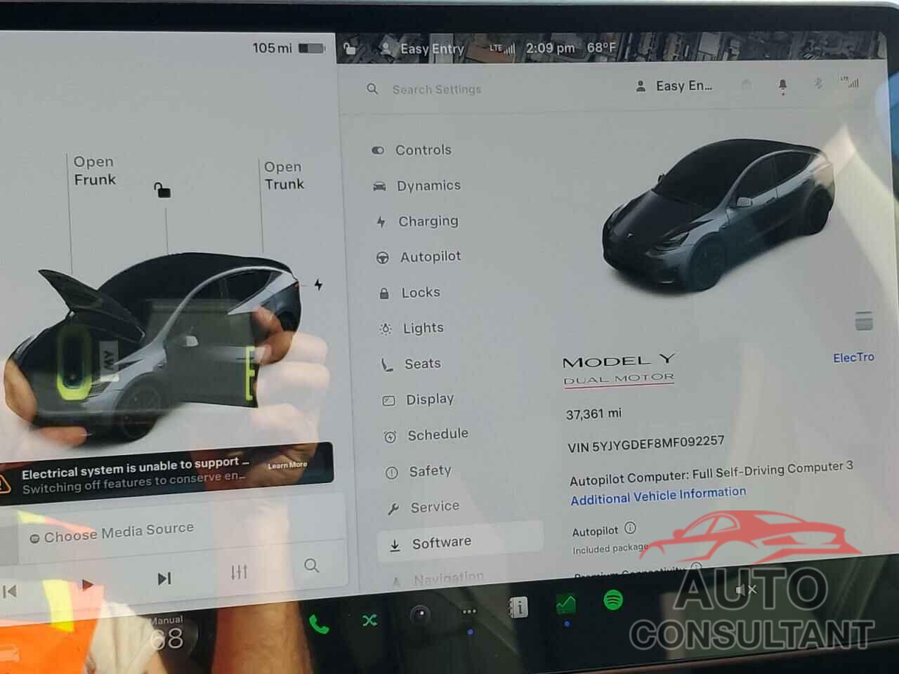 TESLA MODEL Y 2021 - 5YJYGDEF8MF092257
