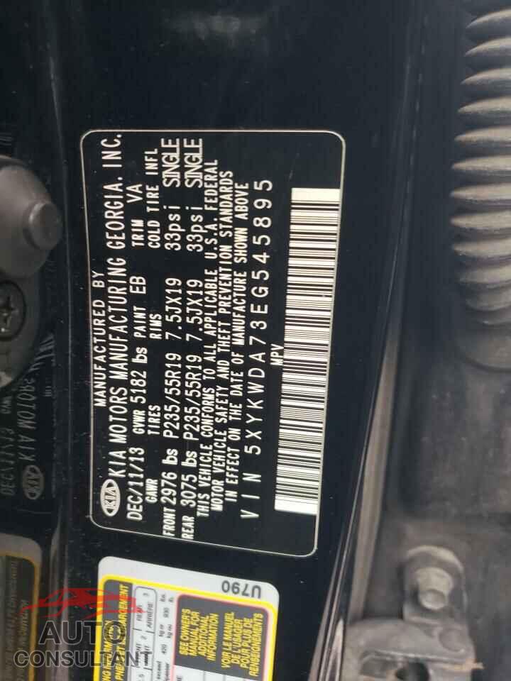 KIA SORENTO 2014 - 5XYKWDA73EG545895