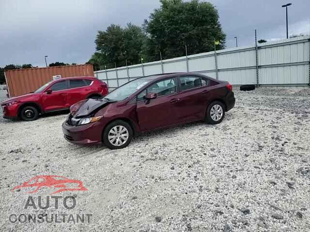 HONDA CIVIC 2012 - 19XFB2F59CE062737