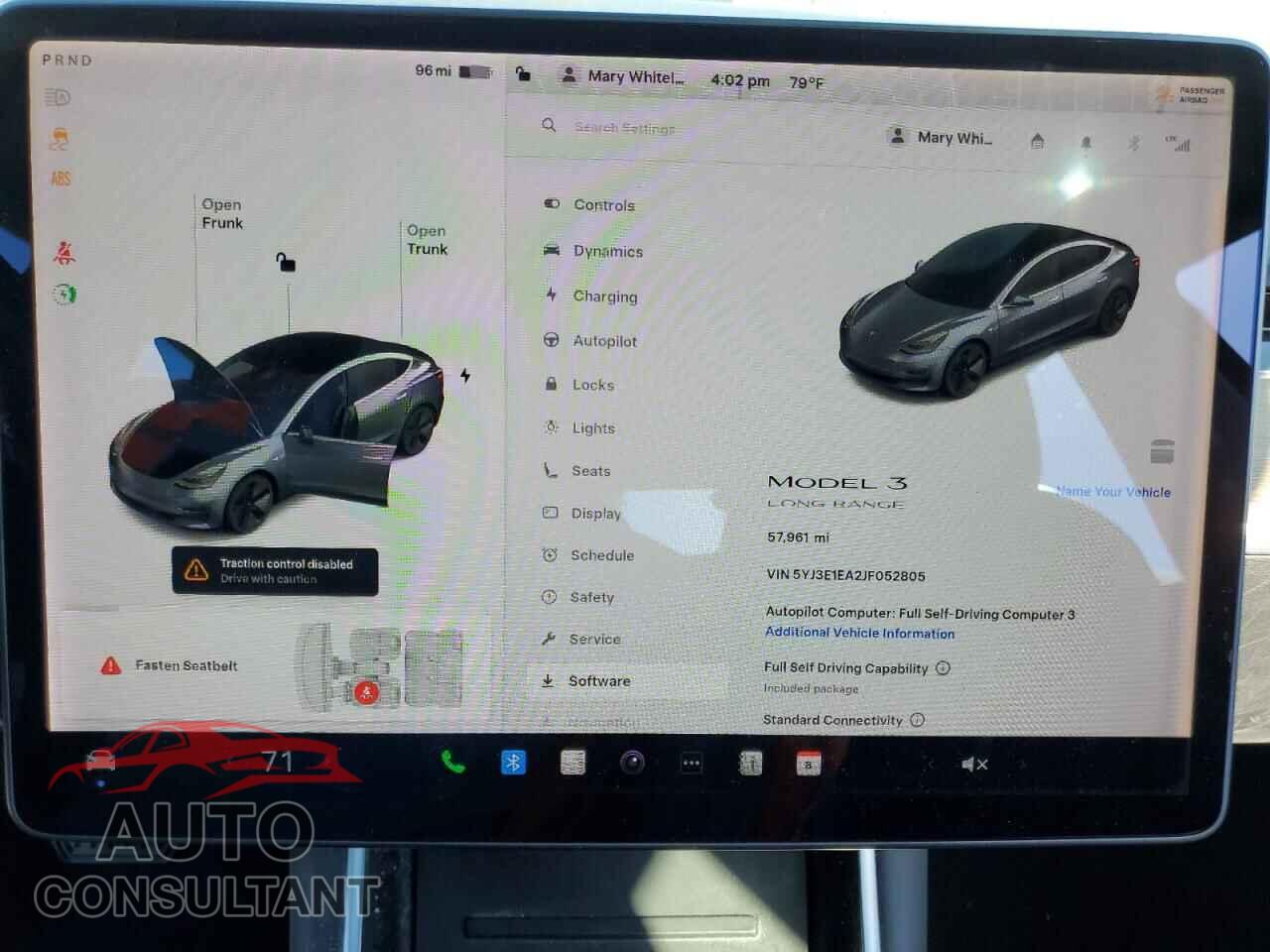 TESLA MODEL 3 2018 - 5YJ3E1EA2JF052805