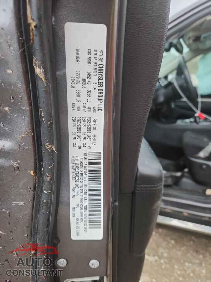 DODGE DURANGO 2014 - 1C4RDJFG4EC511108
