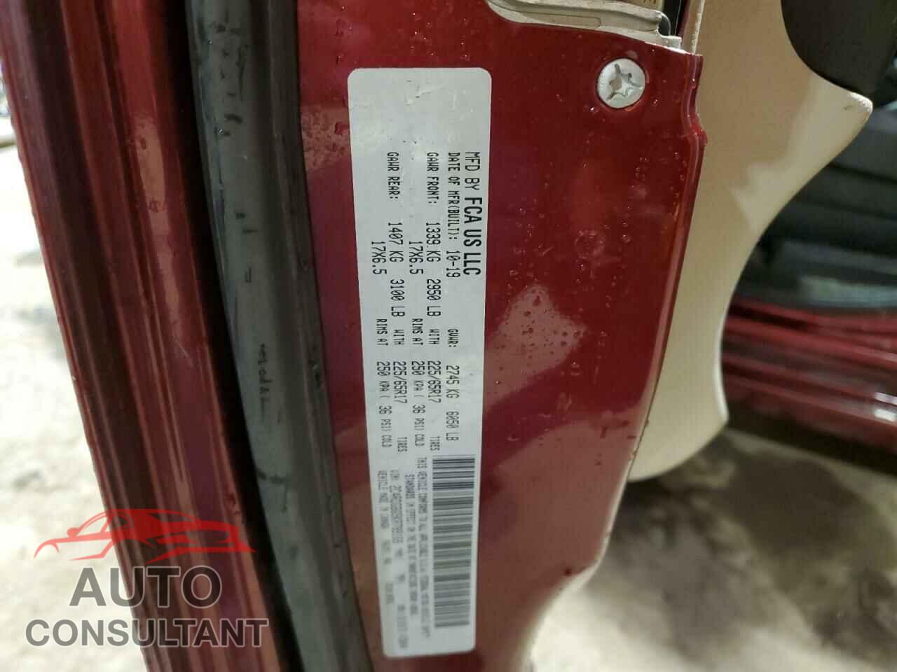 DODGE CARAVAN 2019 - 2C4RDGBG5KR789169