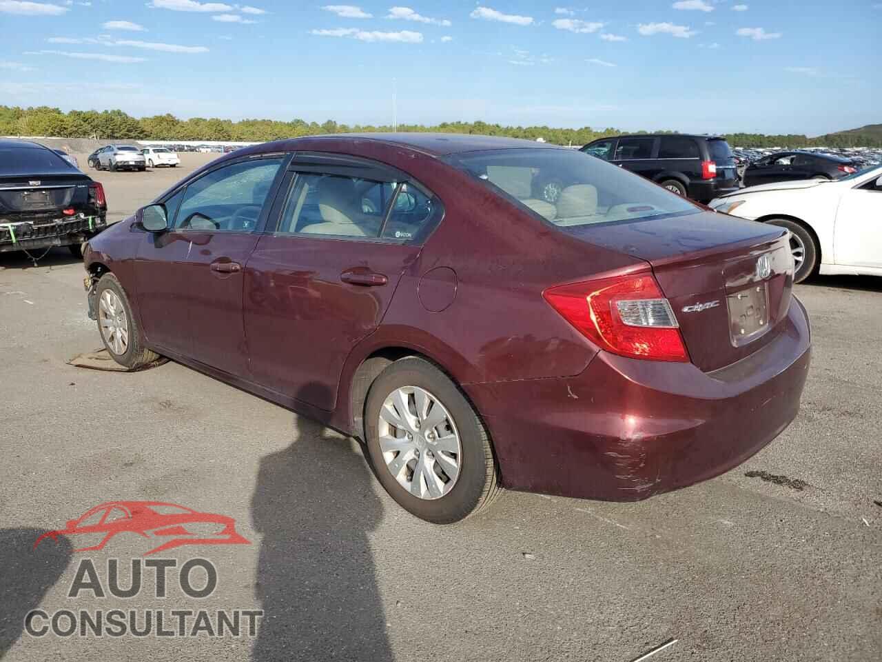 HONDA CIVIC 2012 - 19XFB2F50CE362358