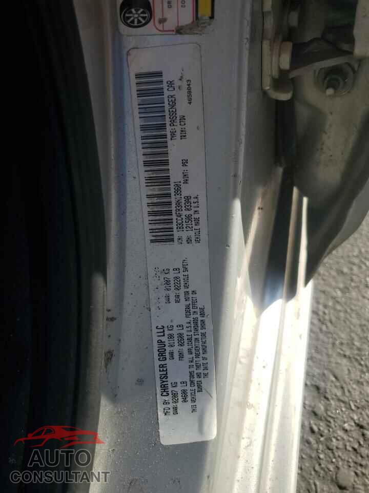 DODGE AVENGER 2010 - 1B3CC4FB3AN139601