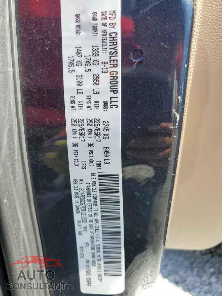 DODGE CARAVAN 2014 - 2C4RDGCG7ER121232