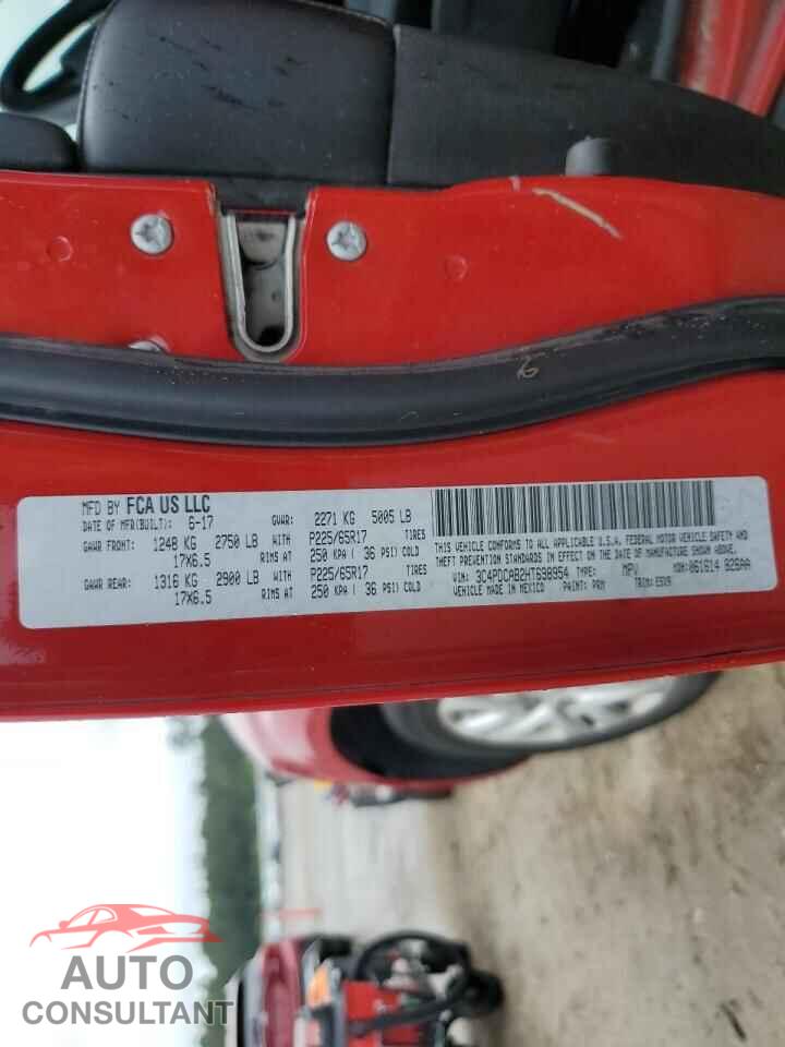 DODGE JOURNEY 2017 - 3C4PDCAB2HT698954
