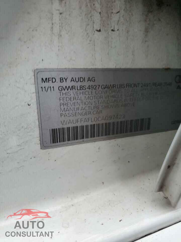AUDI A4 2012 - WAUFFAFL0CA097423