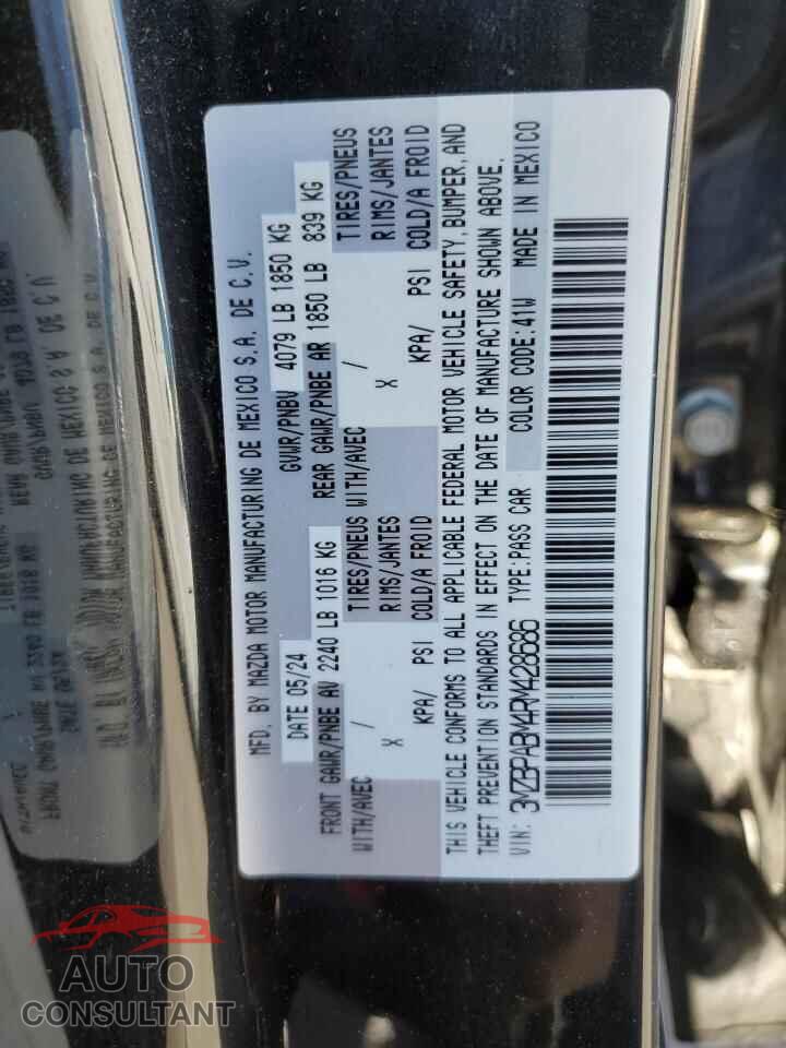 MAZDA 3 SELECT S 2024 - 3MZBPABM4RM428686