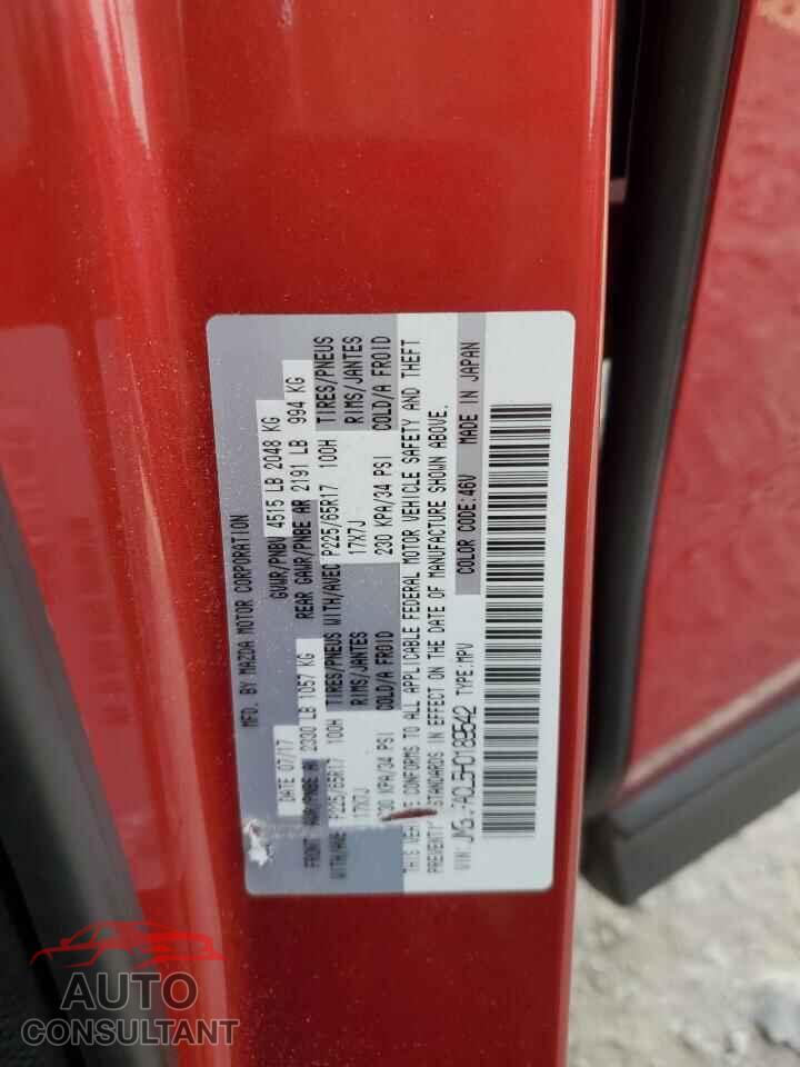 MAZDA CX-5 2017 - JM3KFACL5H0189542