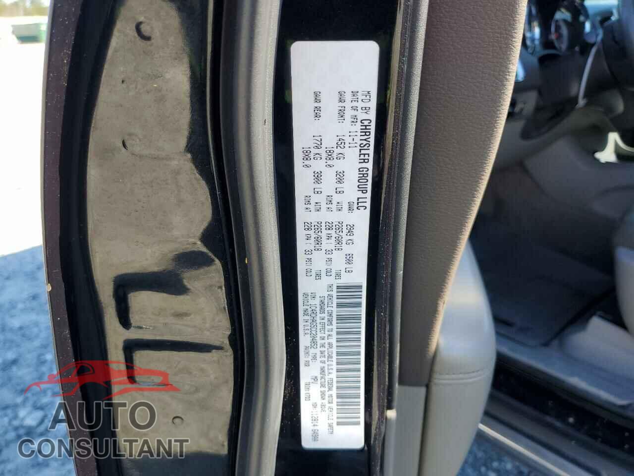 DODGE DURANGO 2012 - 1C4RDHAG5CC204852