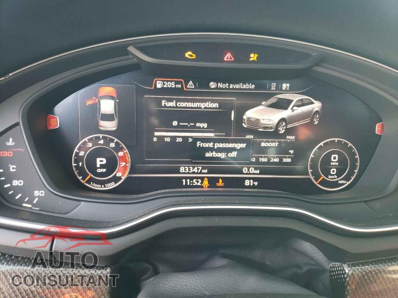 AUDI S4/RS4 2018 - WAUC4AF47JA003312