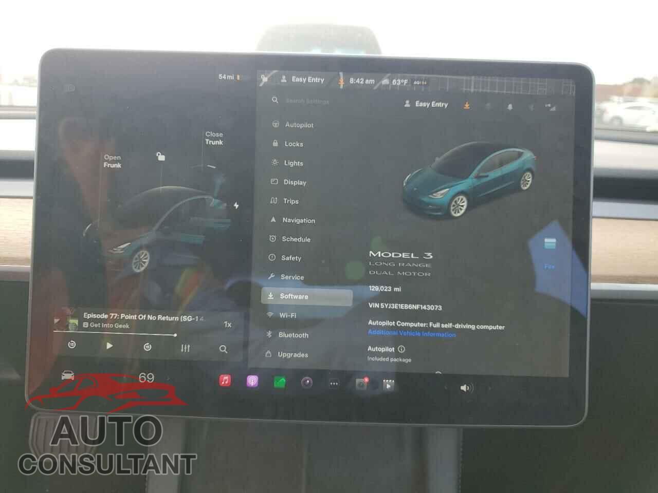 TESLA MODEL 3 2022 - 5YJ3E1EB6NF143073