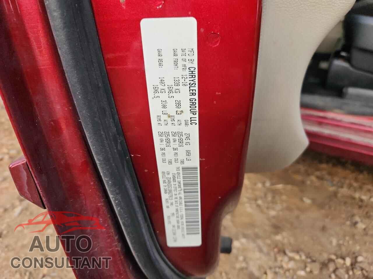 DODGE CARAVAN 2011 - 2D4RN3DG1BR627819