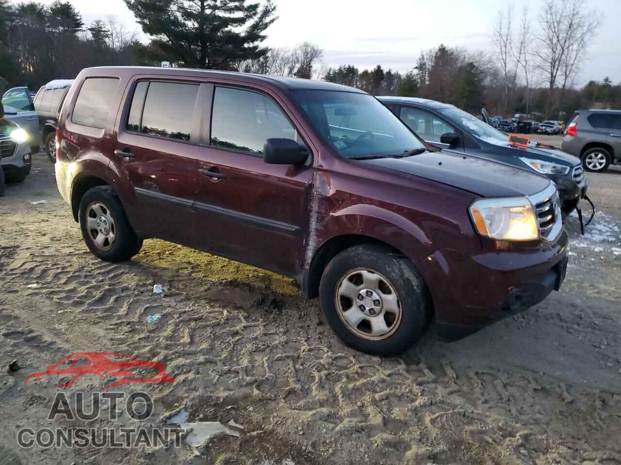 HONDA PILOT 2013 - 5FNYF4H23DB049361