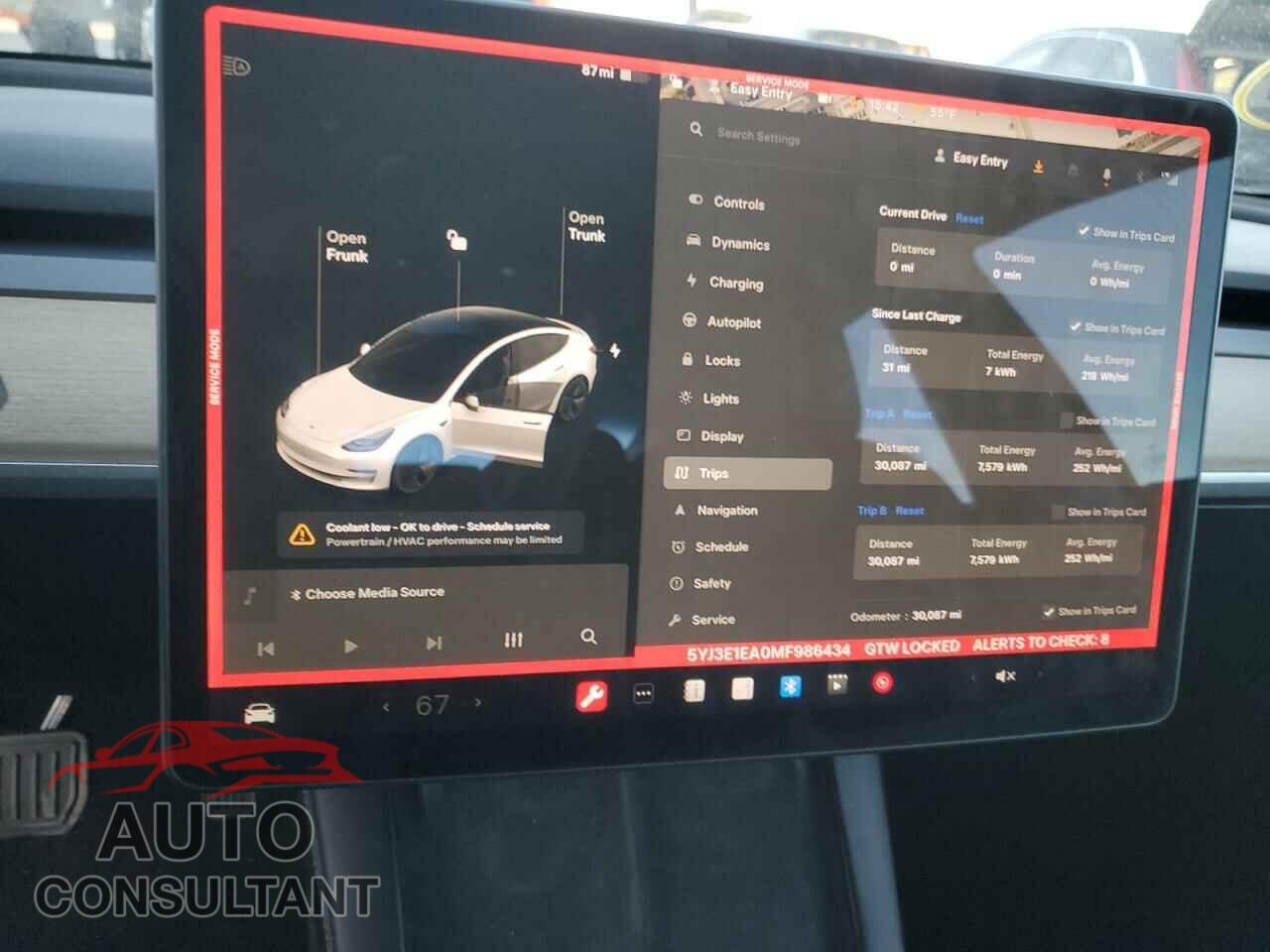 TESLA MODEL 3 2021 - 5YJ3E1EA0MF986434