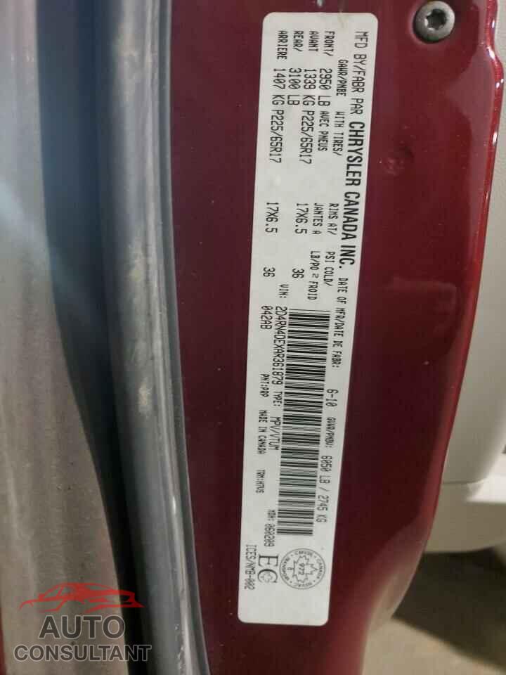 DODGE CARAVAN 2010 - 2D4RN4DEXAR361879