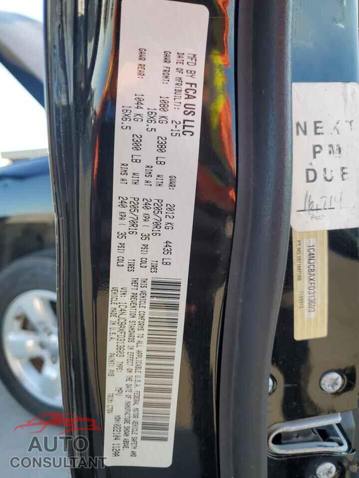 JEEP COMPASS 2015 - 1C4NJCBAXFD313603