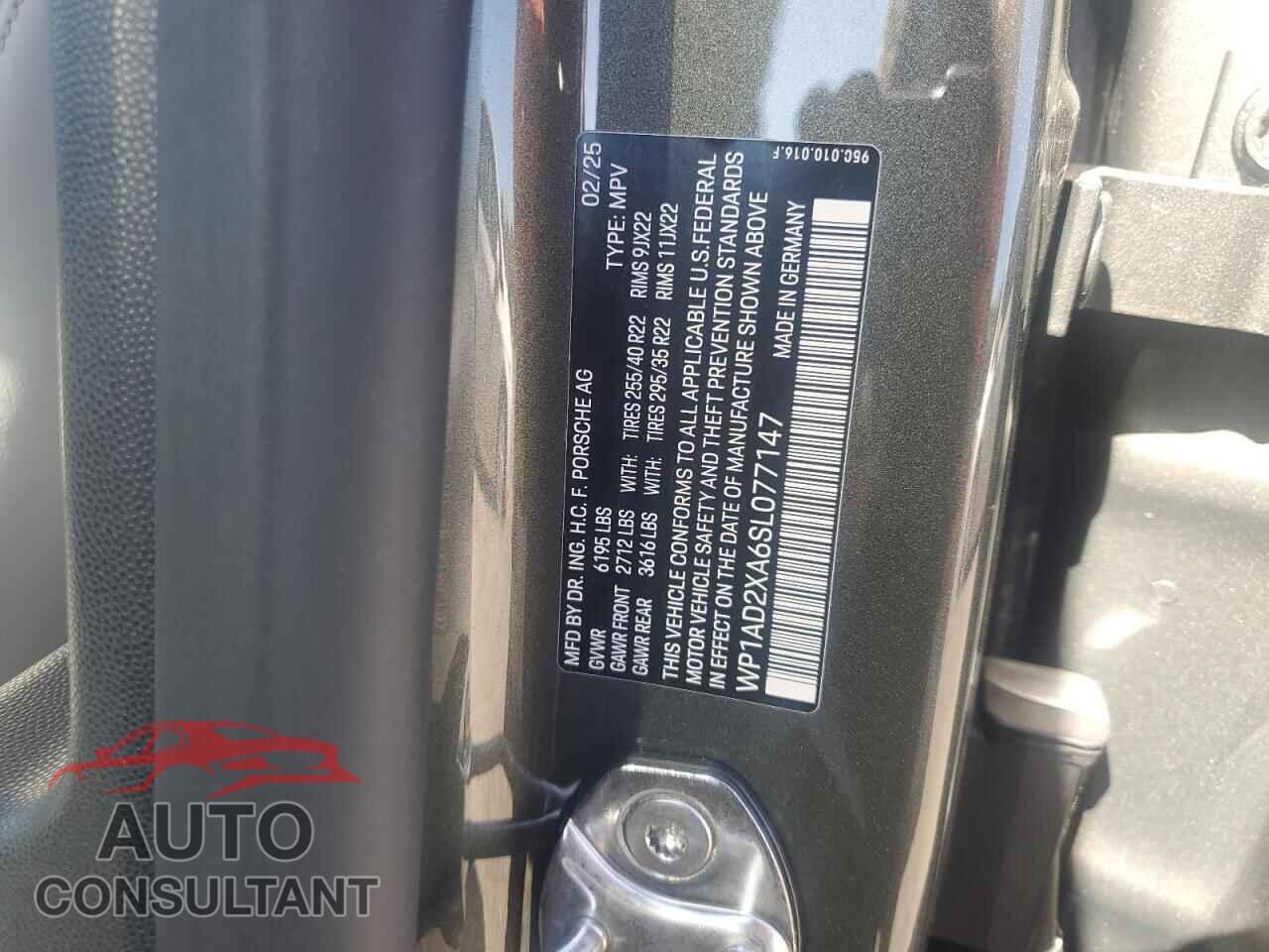 PORSCHE MACAN 2025 - WP1AD2XA6SL077147
