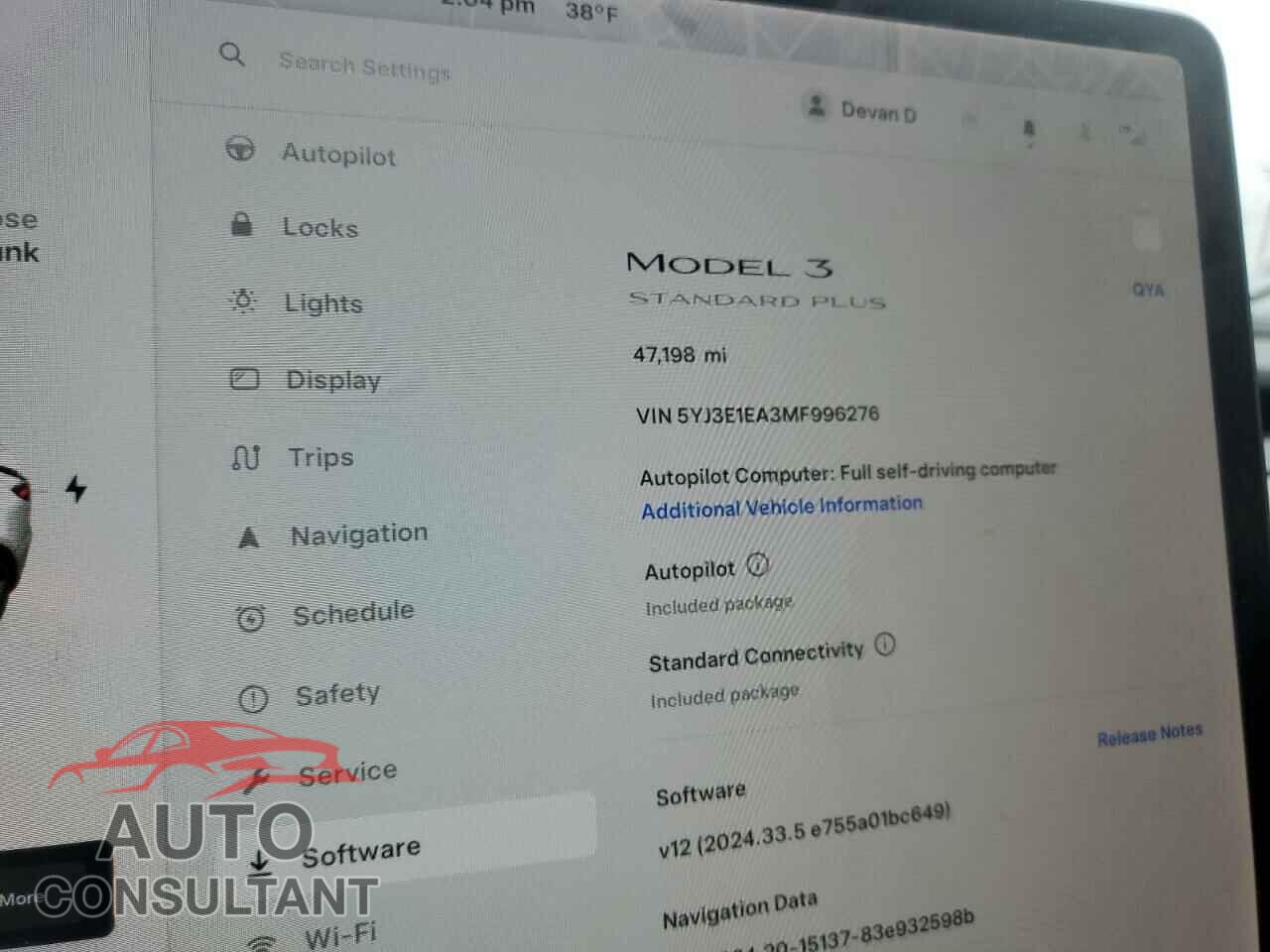 TESLA MODEL 3 2021 - 5YJ3E1EA3MF996276