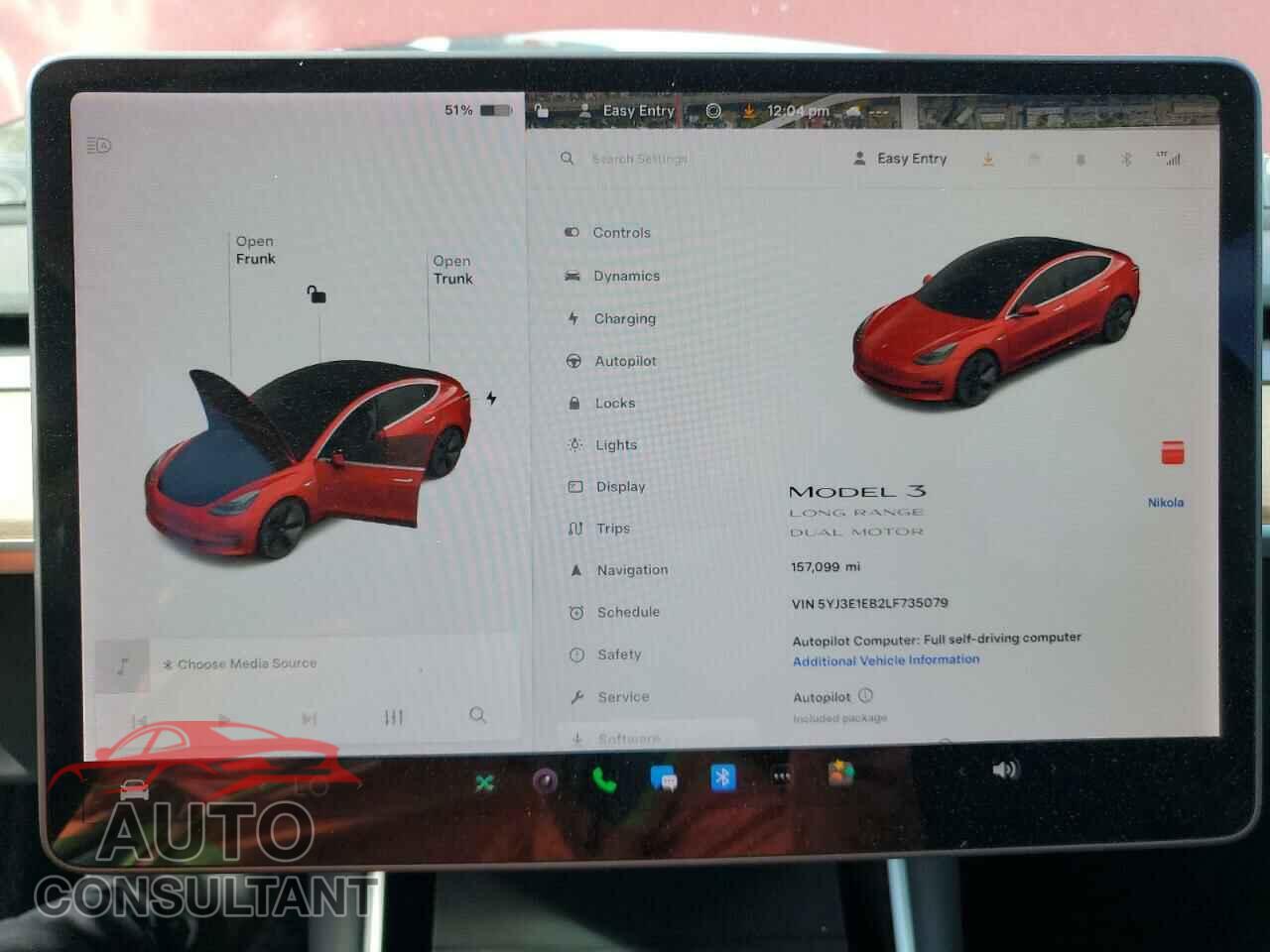 TESLA MODEL 3 2020 - 5YJ3E1EB2LF735079