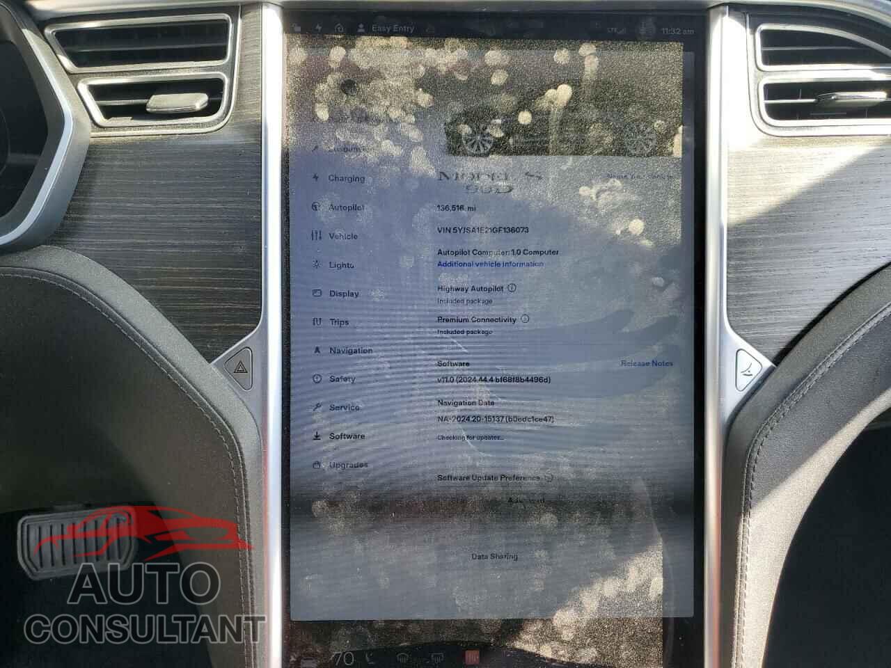 TESLA MODEL S 2016 - 5YJSA1E21GF136073