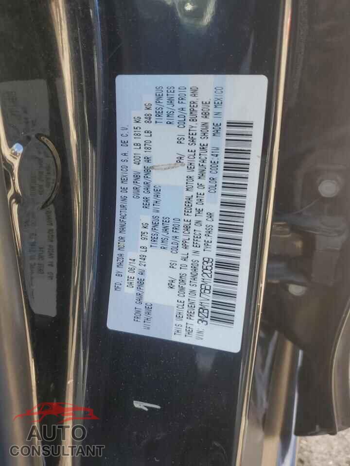MAZDA 3 2014 - 3MZBM1V76EM120539