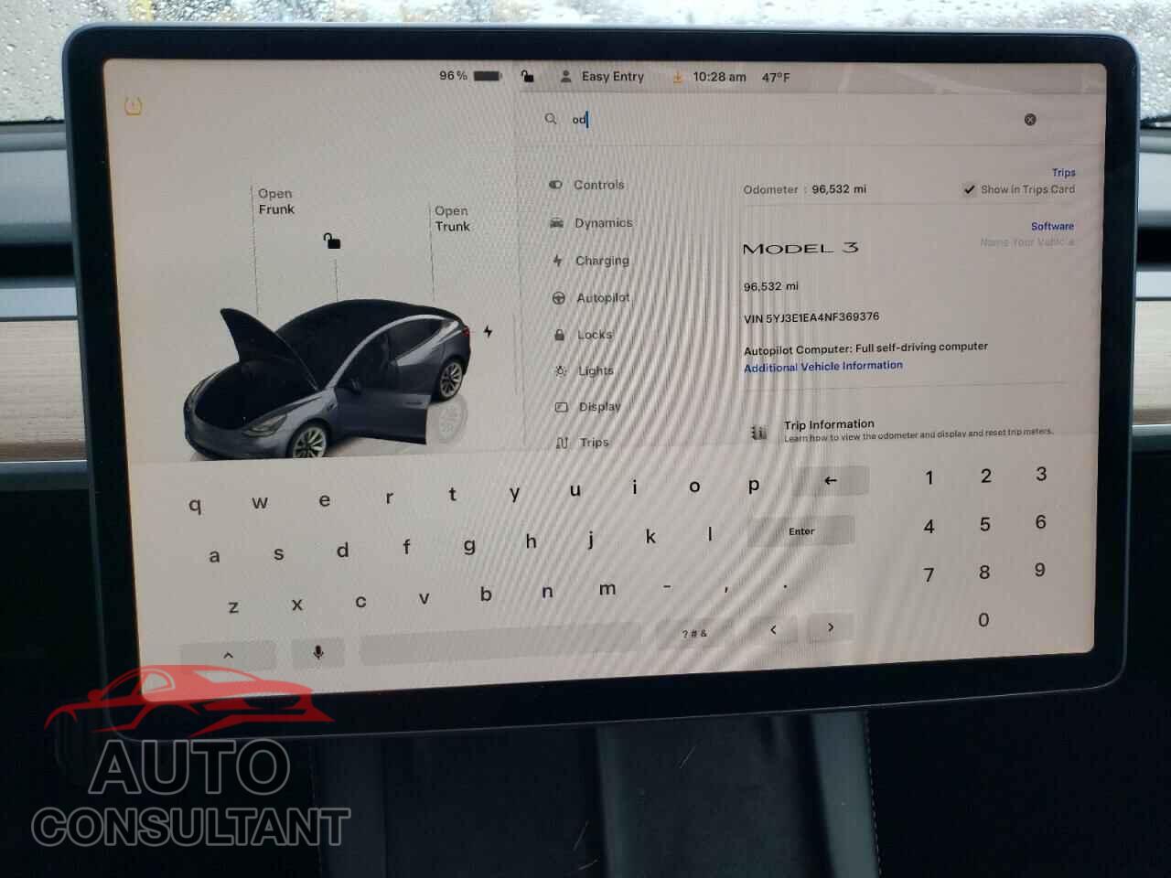 TESLA MODEL 3 2022 - 5YJ3E1EA4NF369376