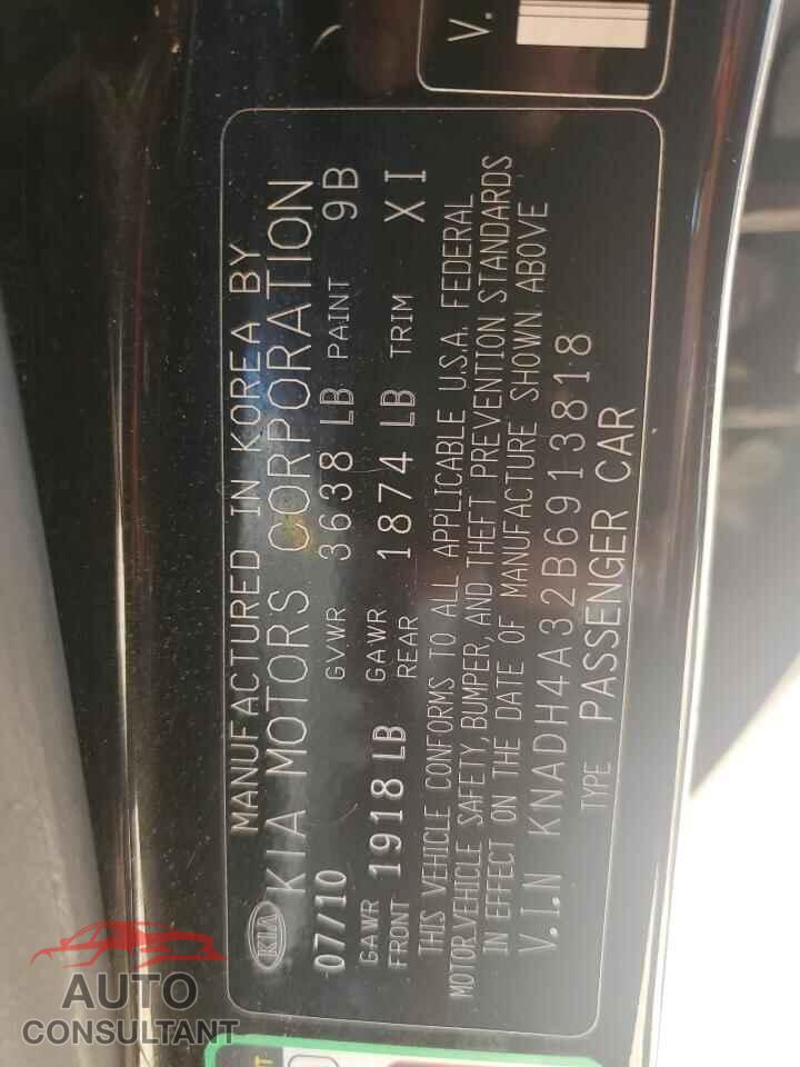 KIA RIO 2011 - KNADH4A32B6913818