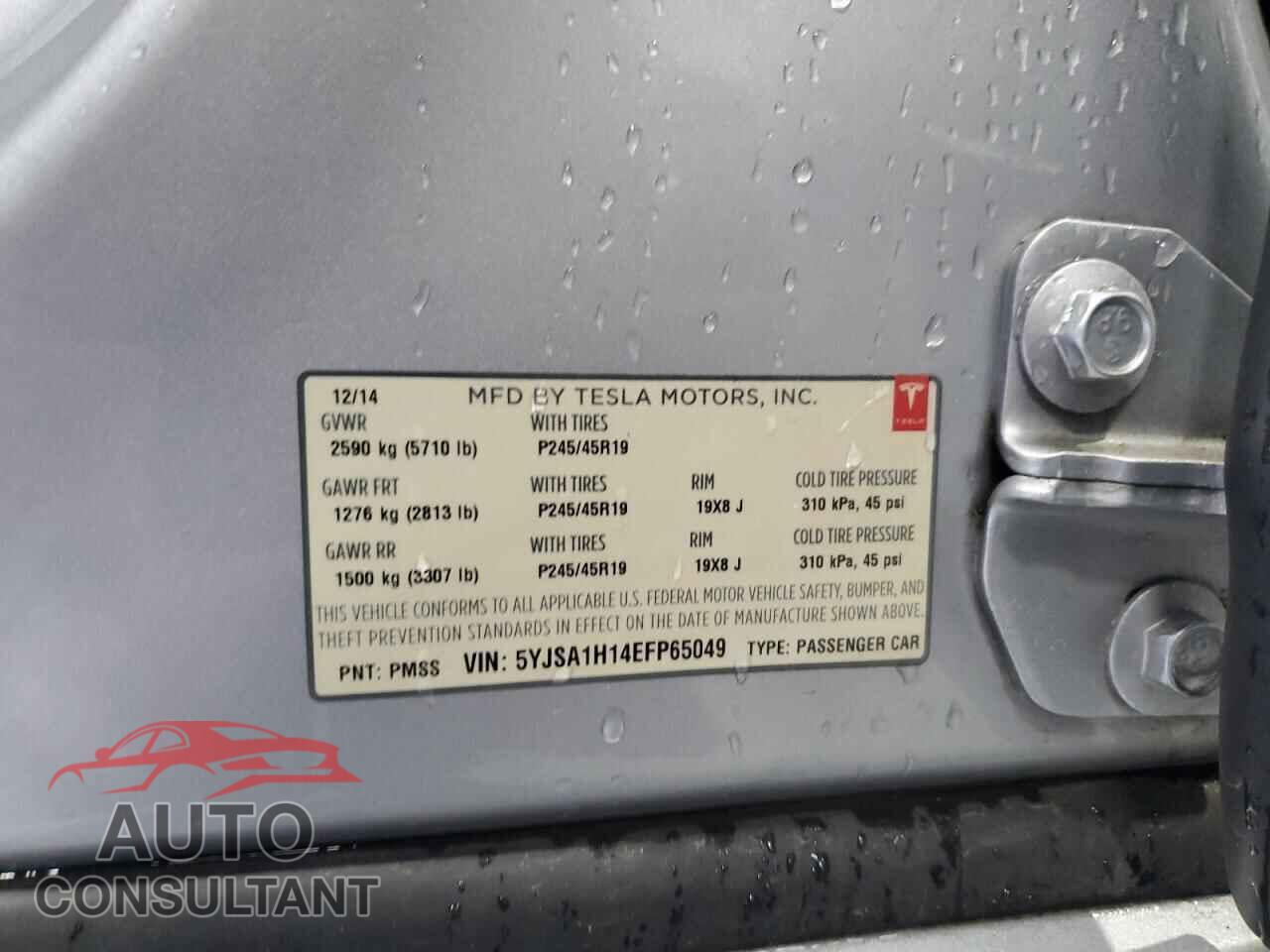 TESLA MODEL S 2014 - 5YJSA1H14EFP65049