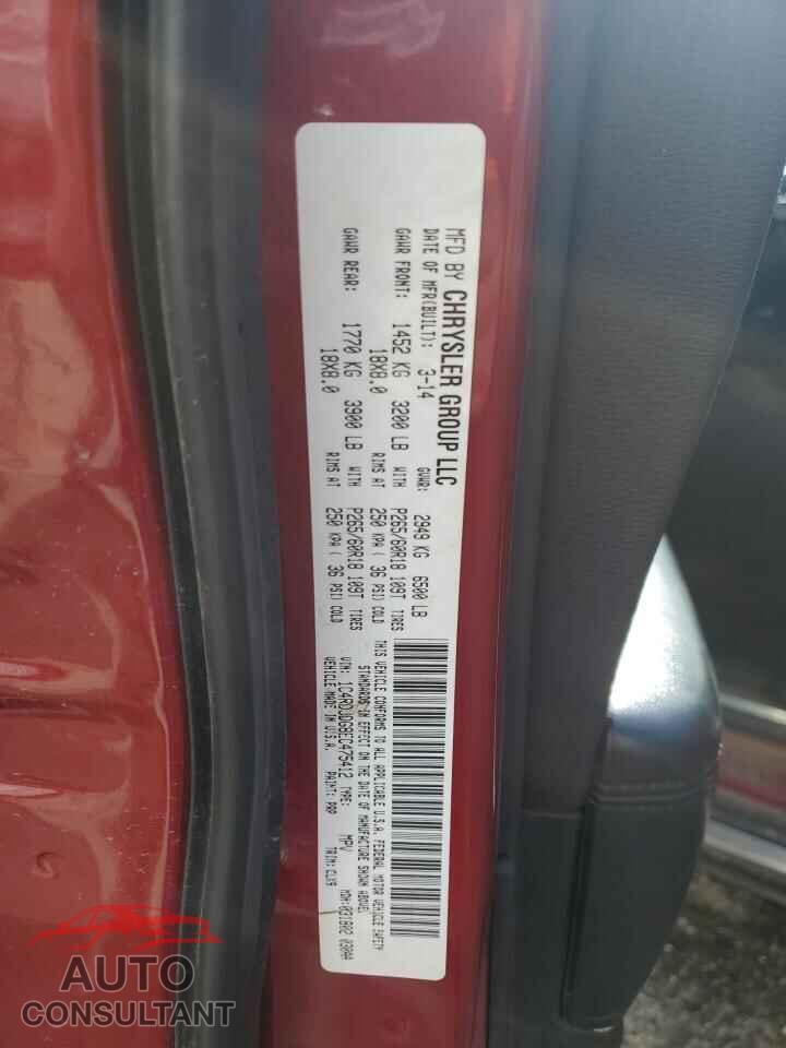 DODGE DURANGO 2014 - 1C4RDJDG8EC475412