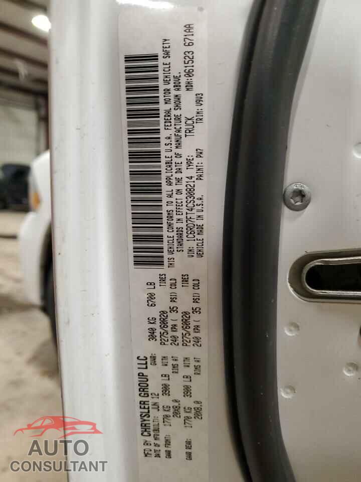 DODGE RAM 1500 2012 - 1C6RD7FT4CS308214