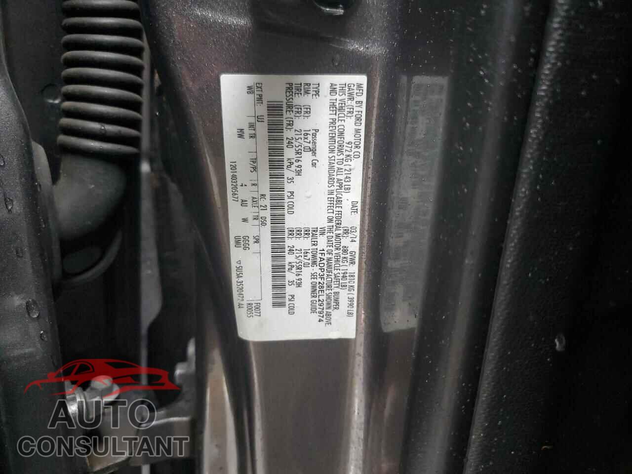 FORD FOCUS 2014 - 1FADP3F28EL297974