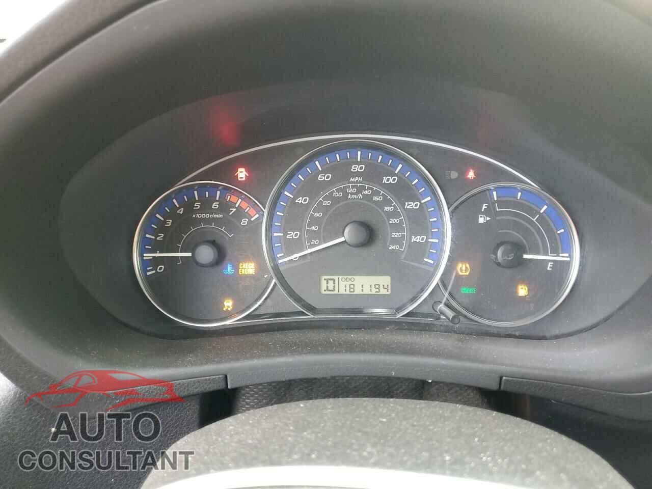SUBARU FORESTER 2011 - JF2SHAEC8BH748480