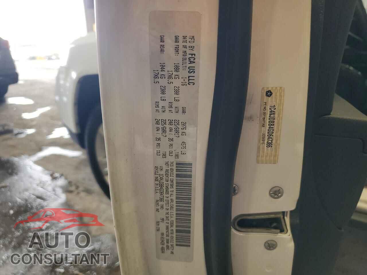 JEEP COMPASS 2016 - 1C4NJDBB4GD647366