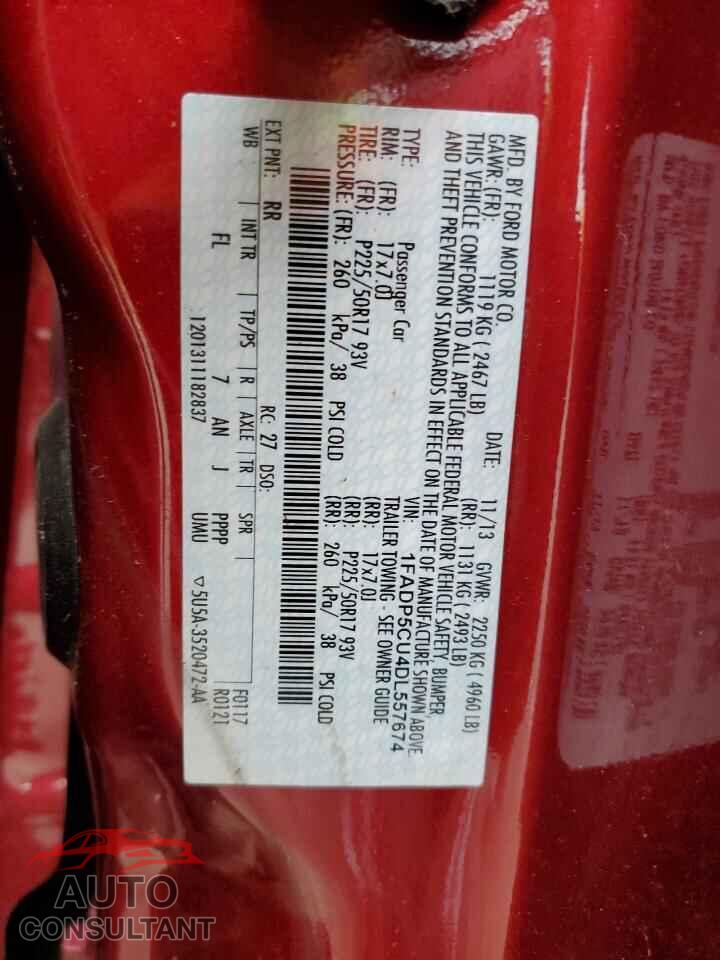 FORD CMAX 2013 - 1FADP5CU4DL557674