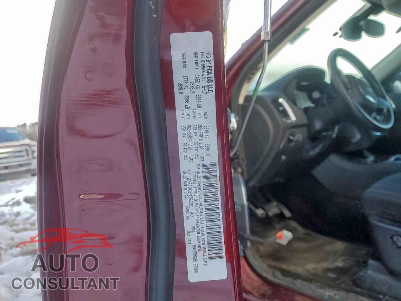 DODGE DURANGO 2017 - 1C4RDJAG5HC906961