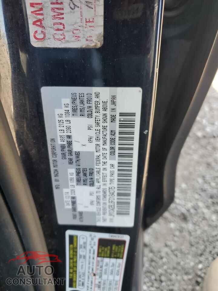 MAZDA 5 2015 - JM1CW2BL8F0184076