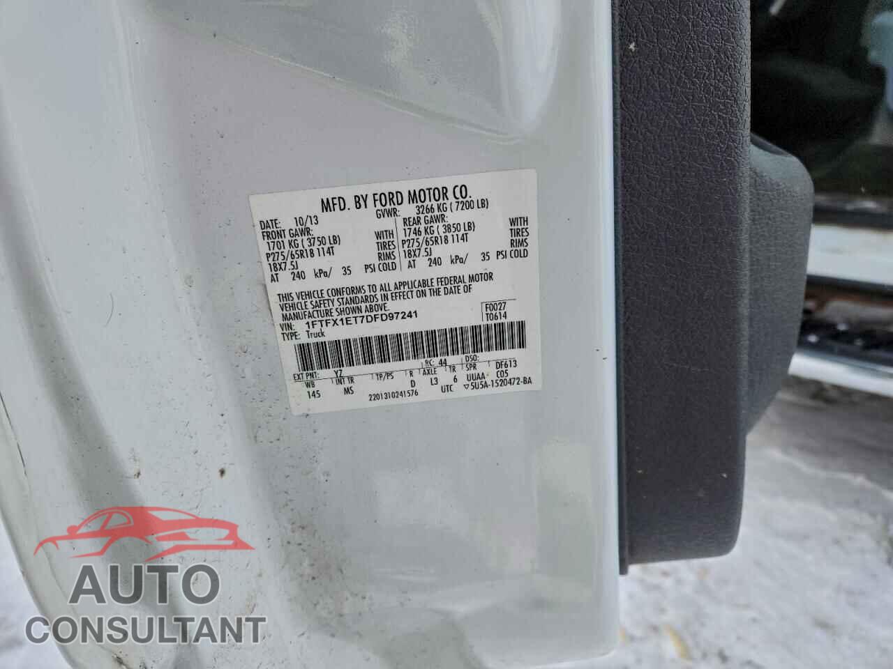 FORD F-150 2013 - 1FTFX1ET7DFD97241