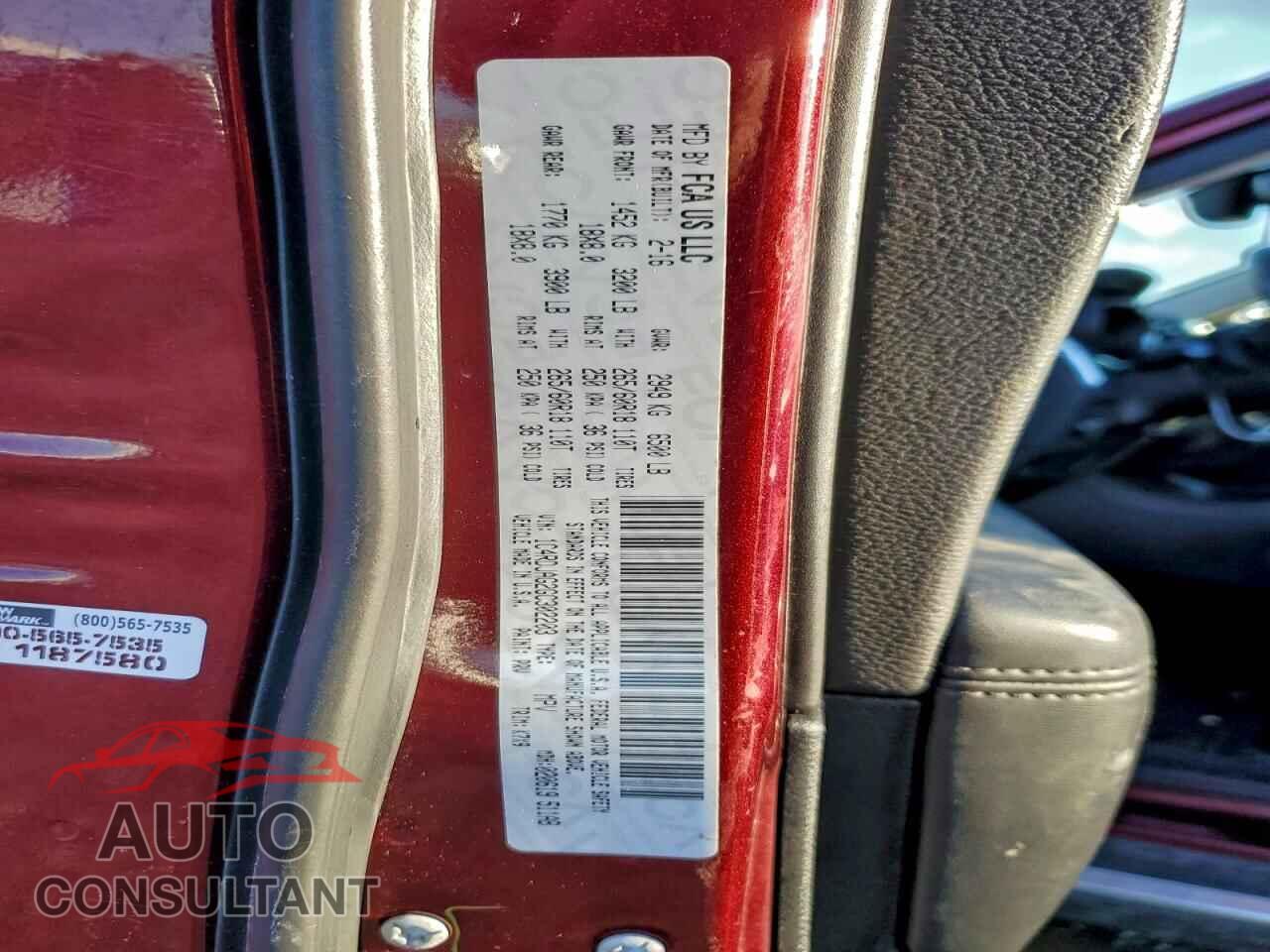 DODGE DURANGO 2016 - 1C4RDJAG2GC302203