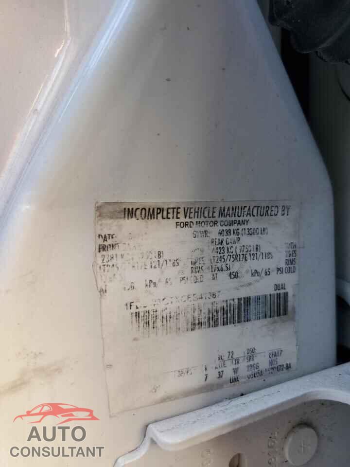 FORD F350 2012 - 1FD8W3GTXCEB41387