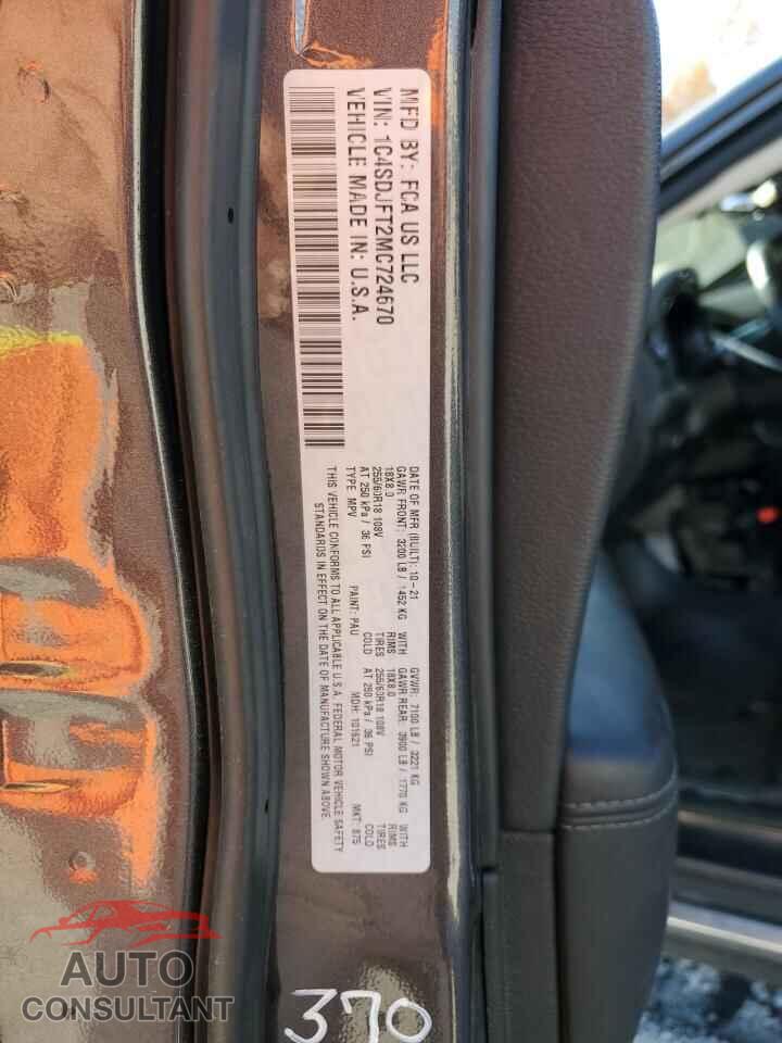 DODGE DURANGO 2021 - 1C4SDJFT2MC724670