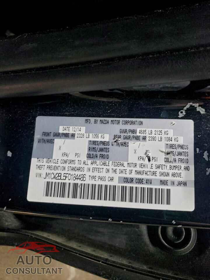 MAZDA 5 2015 - JM1CW2BL5F0184486