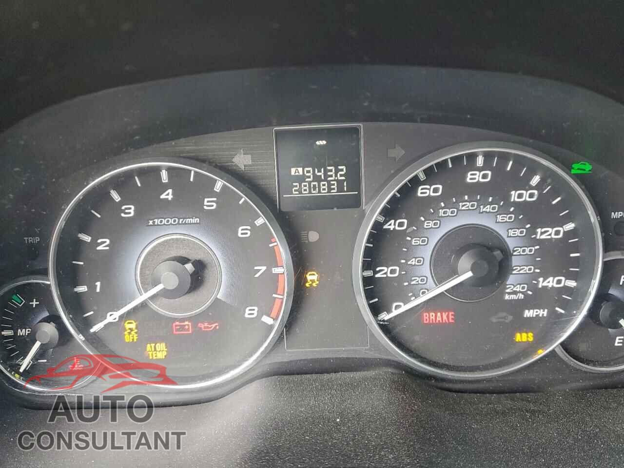 SUBARU OUTBACK 2010 - 4S4BRBGC6A3383996