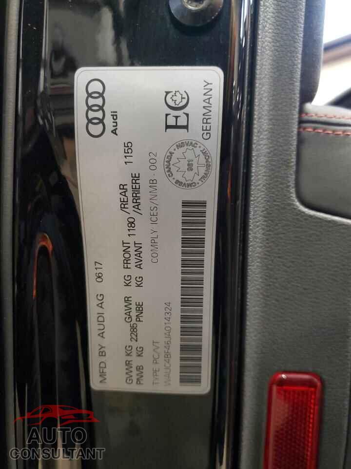 AUDI S4/RS4 2018 - WAUC4BF46JA014324