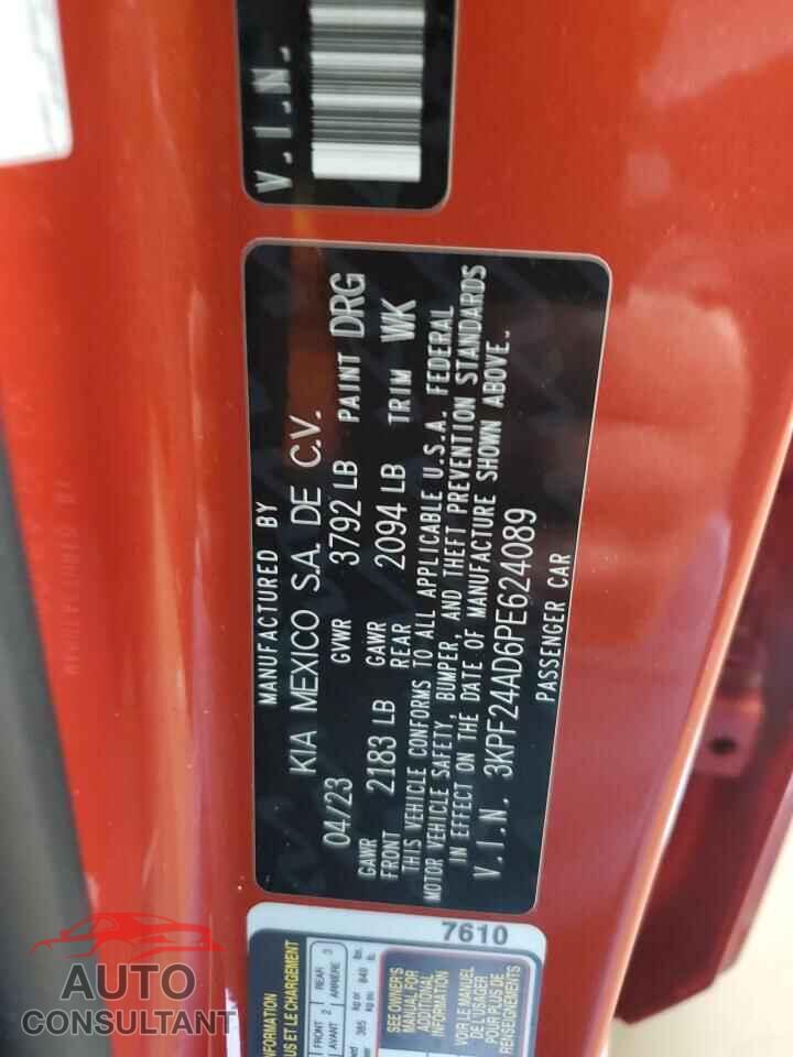 KIA FORTE 2023 - 3KPF24AD6PE624089