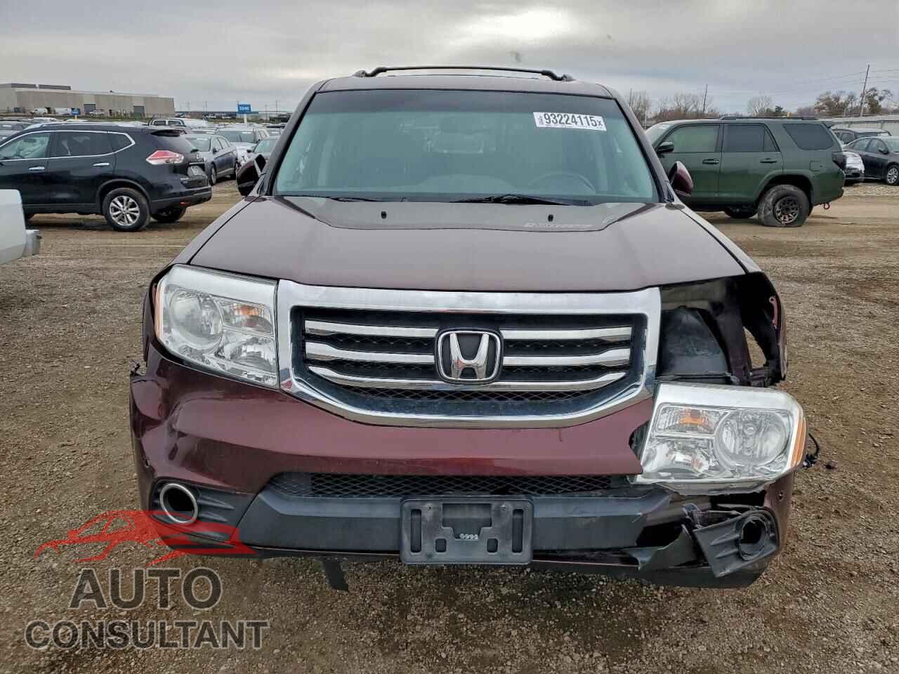 HONDA PILOT 2012 - 5FNYF4H93CB019837
