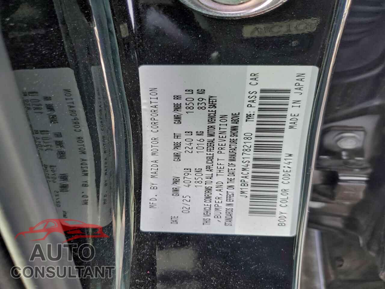 MAZDA 3 2025 - JM1BPACM4S1782180