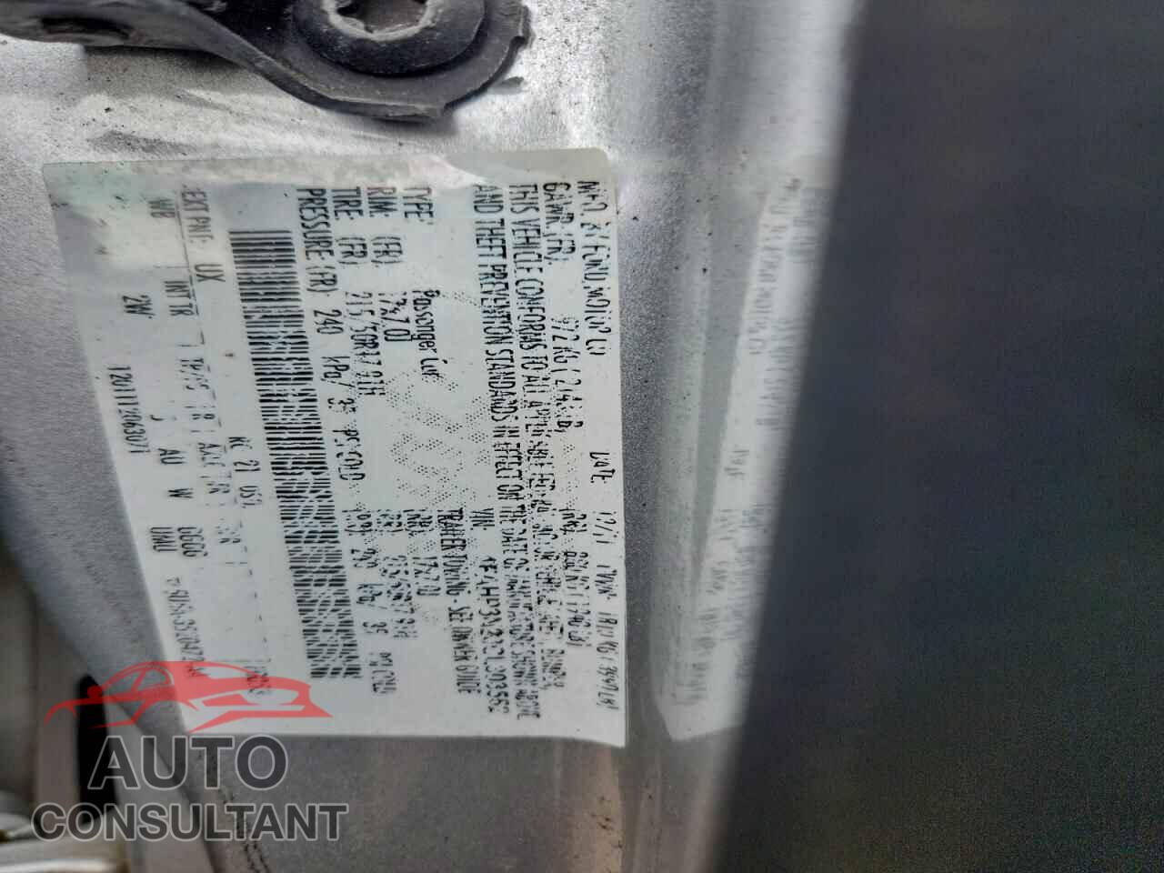 FORD FOCUS 2012 - 1FAHP3N23CL303552