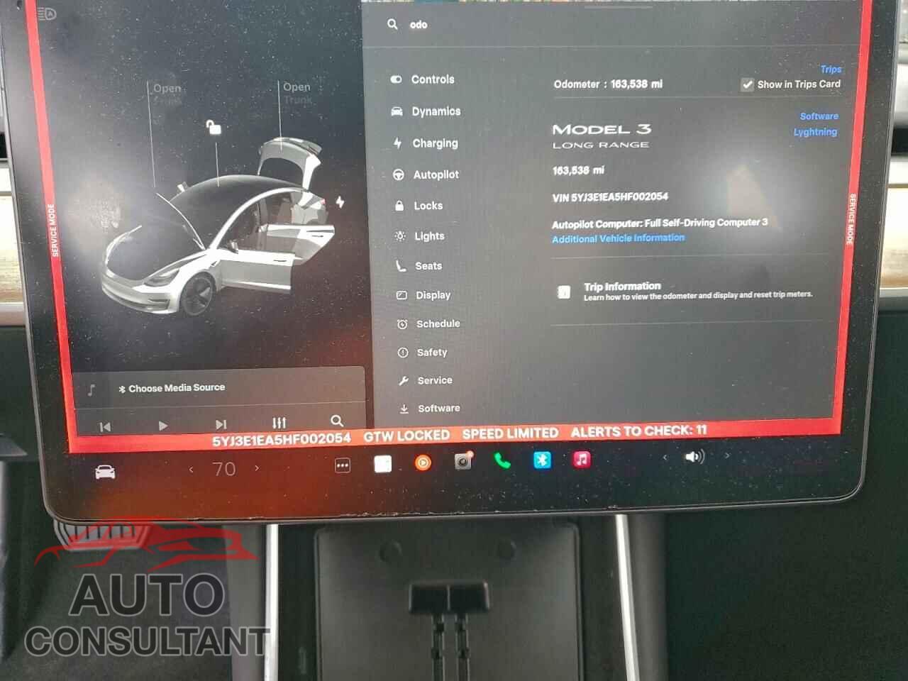 TESLA MODEL 3 2017 - 5YJ3E1EA5HF002054